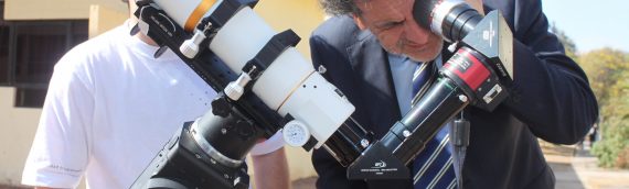 Senador Cantero visitó Unidad de Astronomía de la UA