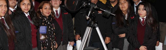 Taller de astronomía con ex-alumnos de la academia de Baquedano