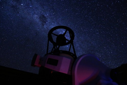 Chakana Telescope under the Milky Way. Credit: U. de Antofagasta / F. Char.